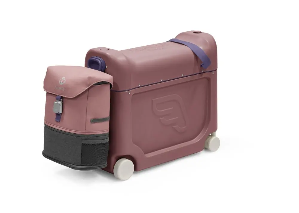 STOKKE® JetKids™ Travel bundle: BedBox™ + Crew BackPack™ cestovatelský set - Hazy Lilac