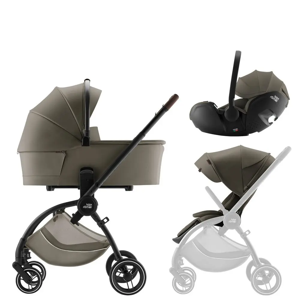 BRITAX-RÖMER Set kočárek Rio + hluboká korba + autosedačka Baby-Safe PRO Lux -