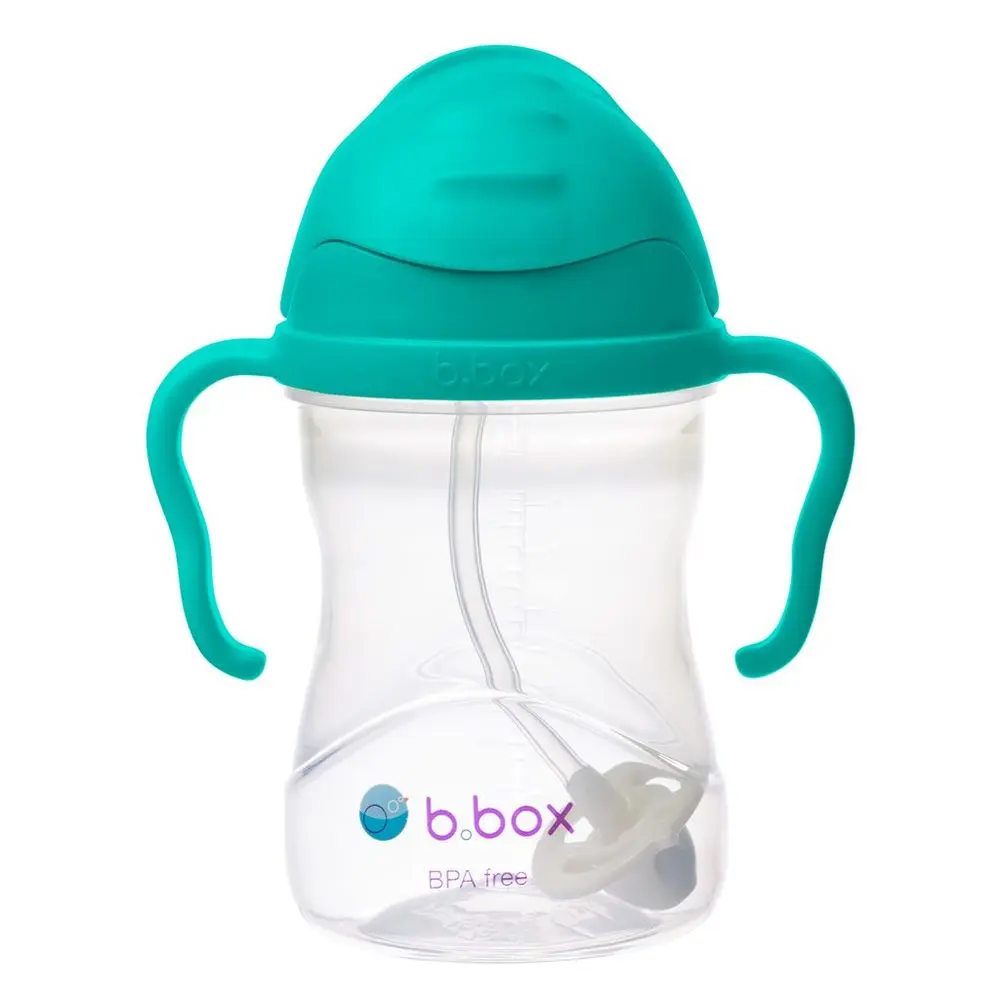 b.box Hrneček s brčkem 240 ml - nefritová zeleň