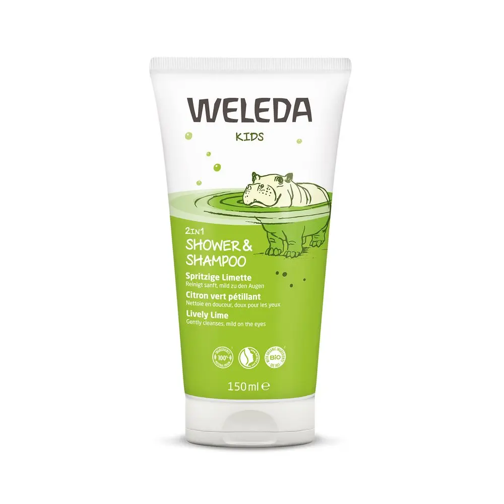 Weleda 2v1 spr kr a šam 150ml ves limet