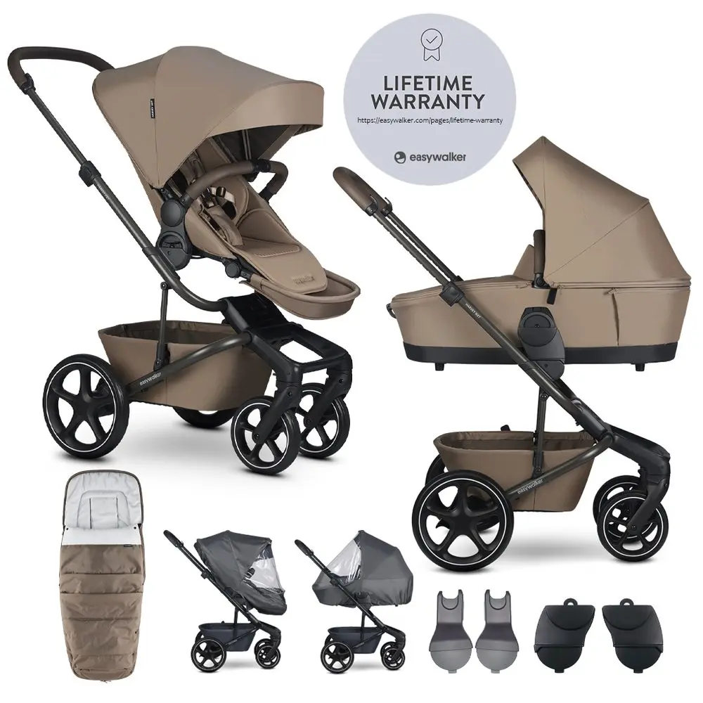 EASYWALKER Set XXL kočárek kombinovaný Harvey NXT s příslušenstvím Deep Blue - EASYWALKER Set XXL kočárek kombinovaný Harvey NXT s příslušenstvím Mocha Brown