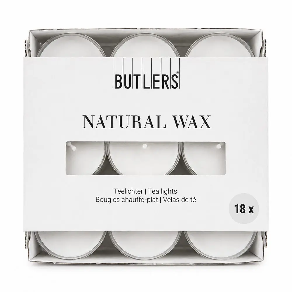 NATURAL WAX Čajové svíčky 18 ks