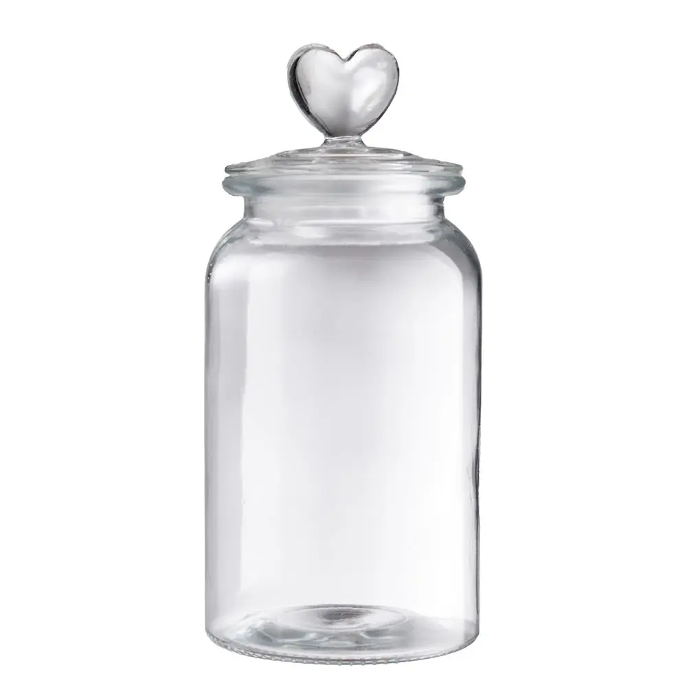 SWEET HEART Dóza skleněná srdce 1350 ml