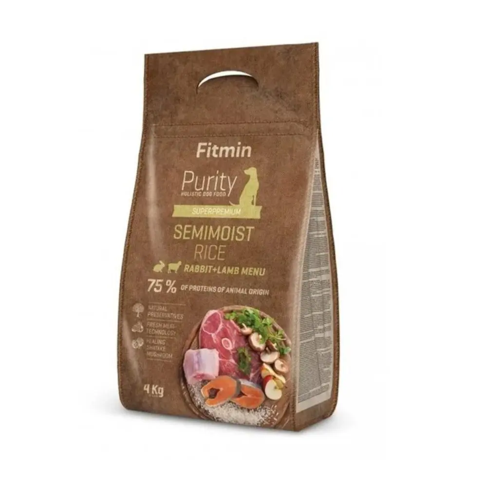 Fitmin Dog Purity Rice Semimoist Rabbit & Lamb 4 kg | Granule pro psy | P56327