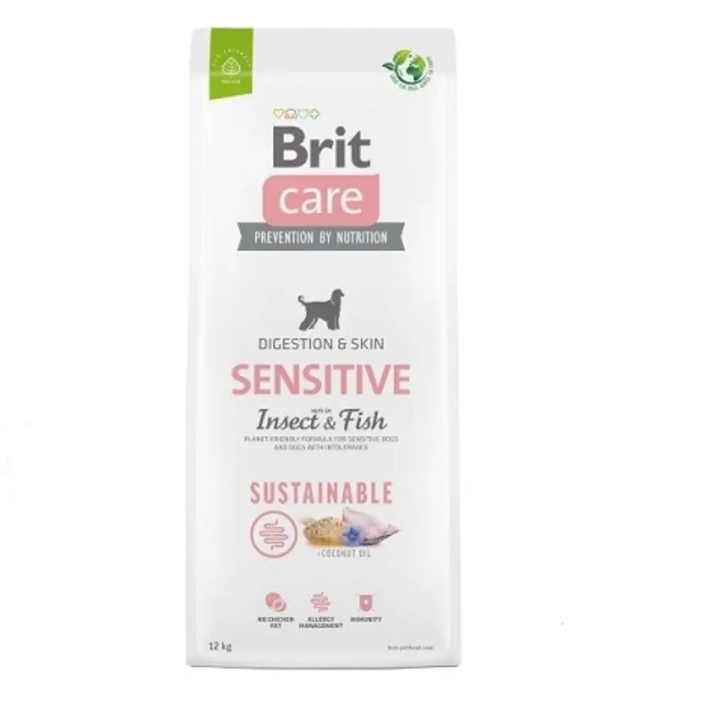 Brit Care Dog Sustainable Sensitive Insect & Fish 12 kg | Granule pro psy | P57018