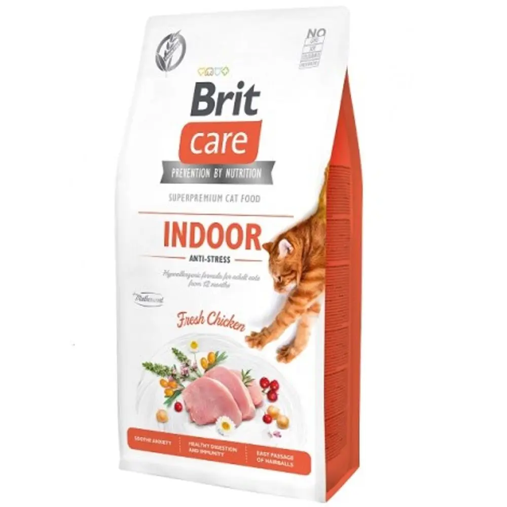 Brit Care Cat Grain-Free Indoor Anti-stress 7kg | P57235