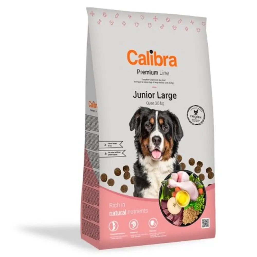 Minimální trvanlivost do 26.8. 2026: Calibra Dog Premium Line Junior Large 12 kg | P59694