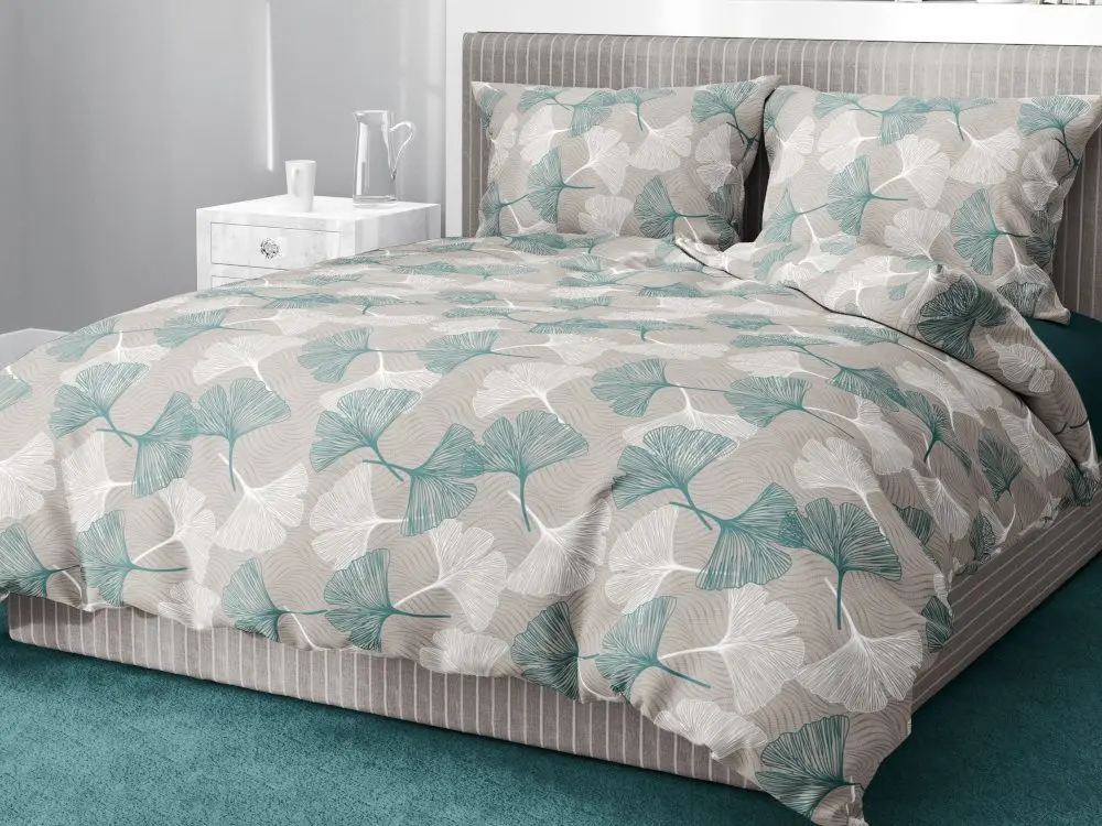 Gipetex Natural Dream Italské povlečení 100% bavlna Ginko Verde