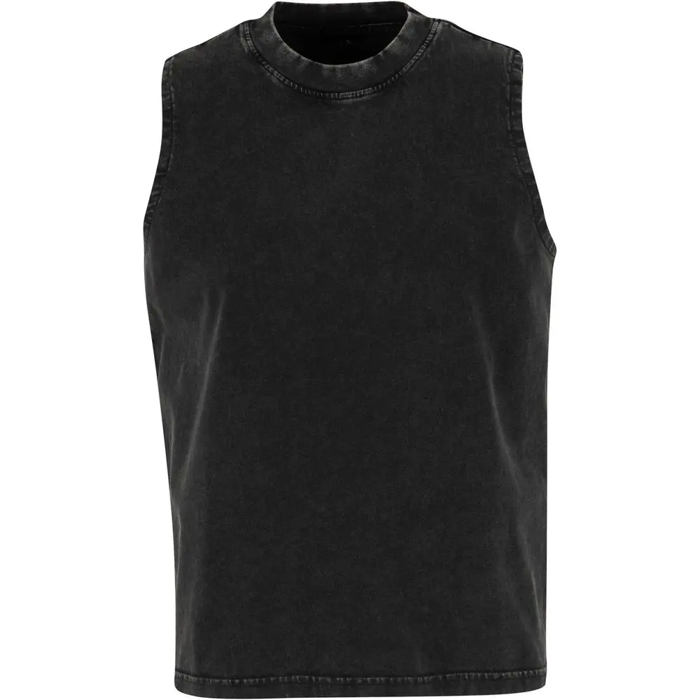 Build Your Brand Dámské vintage tričko bez rukávů - Černá | 2XL