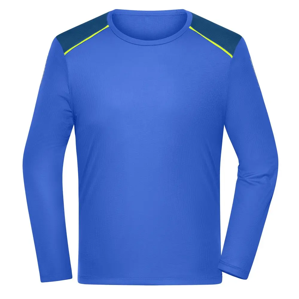 Daiber Pánské běžecké tričko s dlouhým rukávem JN1386 - Modrá | 3XL