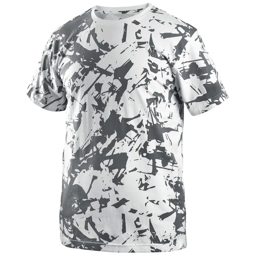 CXS tričko MERLIN bílo šedé 3XL