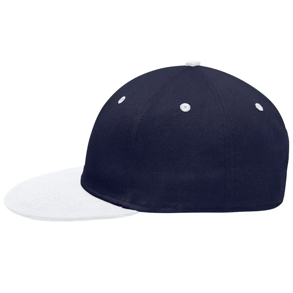 Daiber Dvoubarevná kšiltovka Flatpeak MB6581 - Tmavě modrá / bílá | uni