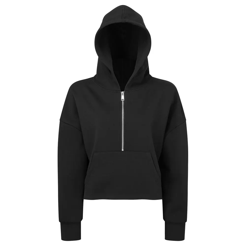 TriDri® Dámská mikina s 1/2 zipem a kapucí -