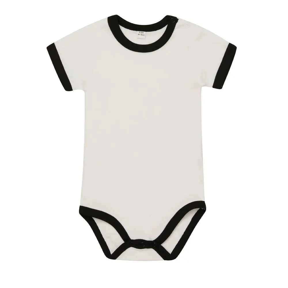 Babybugz Dvoubarevné dětské body s krátkým rukávem -