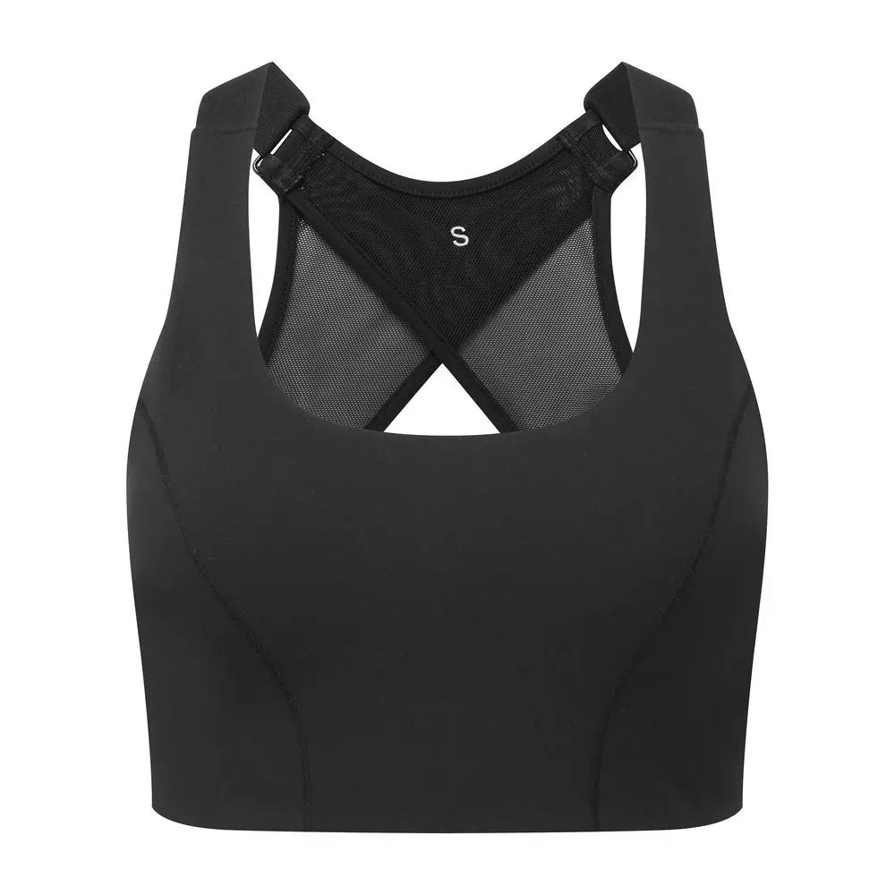 TriDri® Sportovní podprsenka se síťovanými zády - Černá |