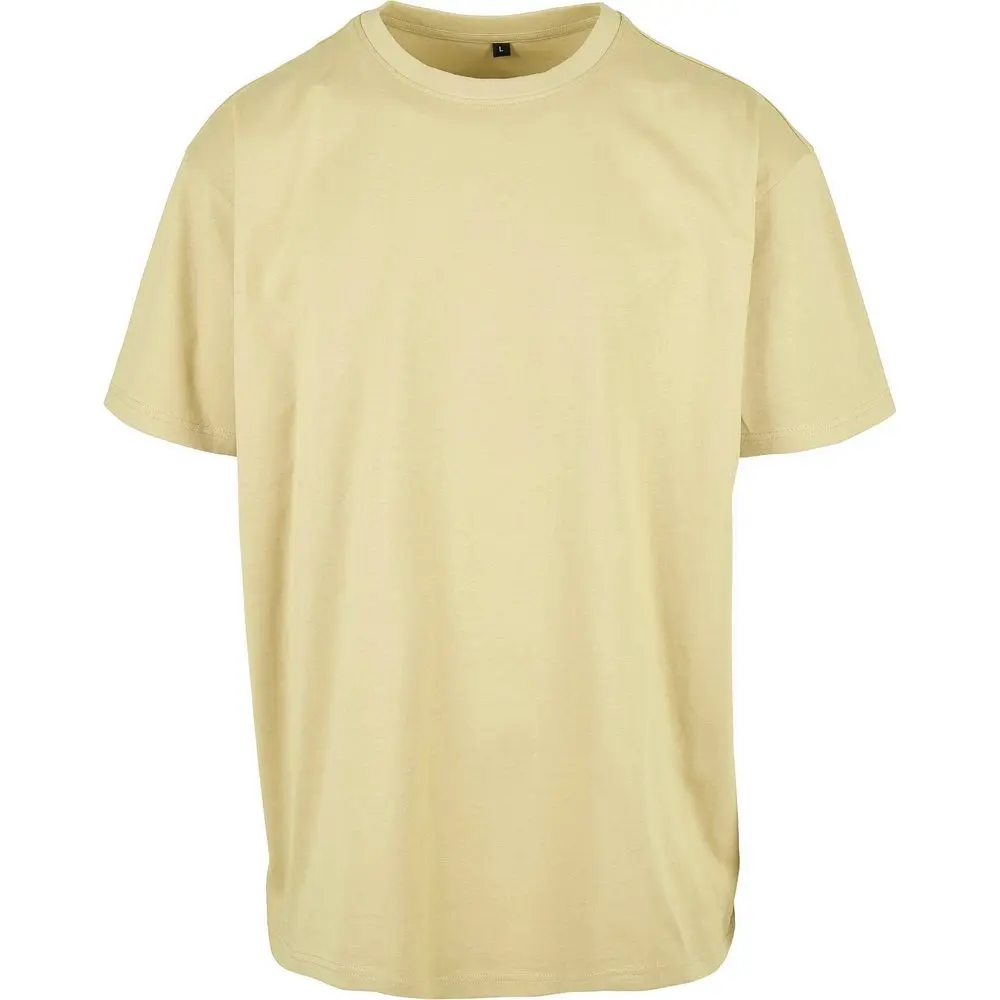 Build Your Brand Pánské tričko Heavy Oversize Tee - Jemně žlutá | S