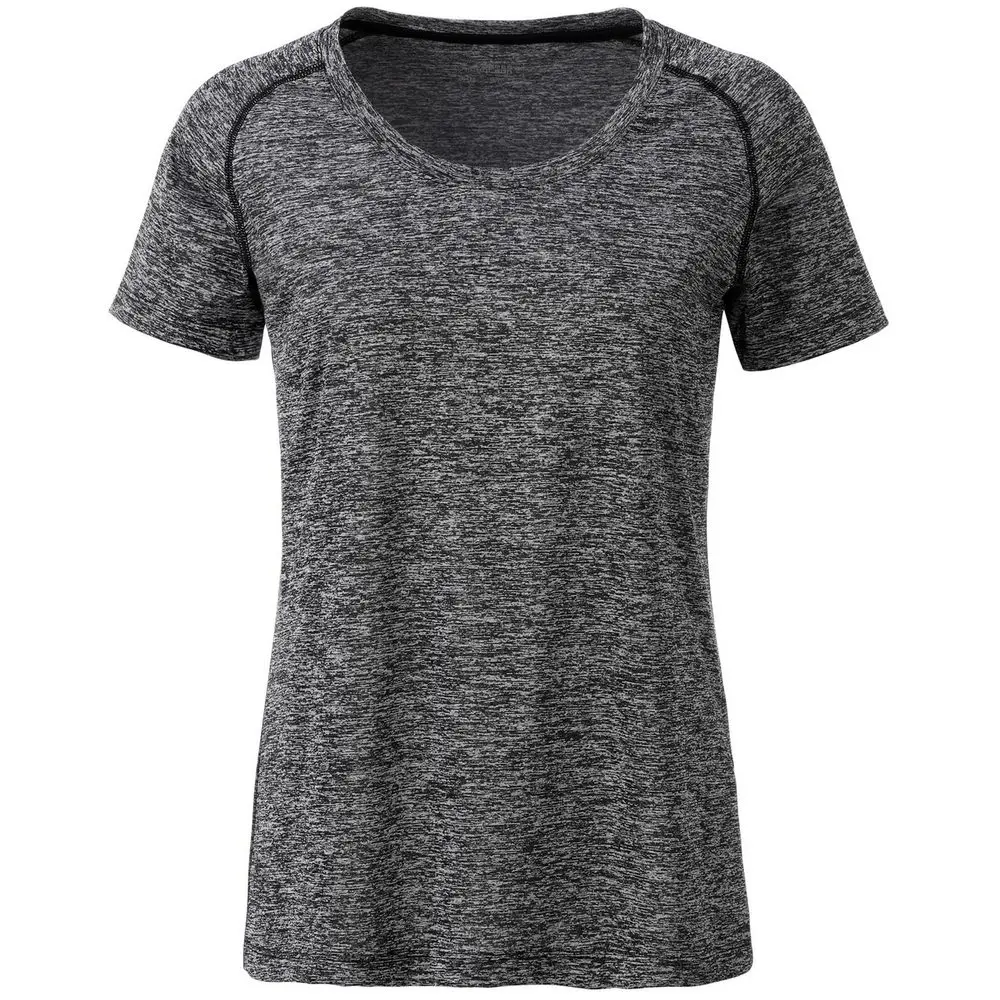 Daiber Dámské funkční tričko JN495 - Černý melír / černá | 2XL