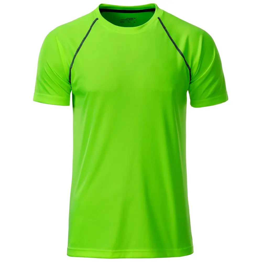 Daiber Pánské funkční tričko JN496 - Jasně zelená / černá | XL