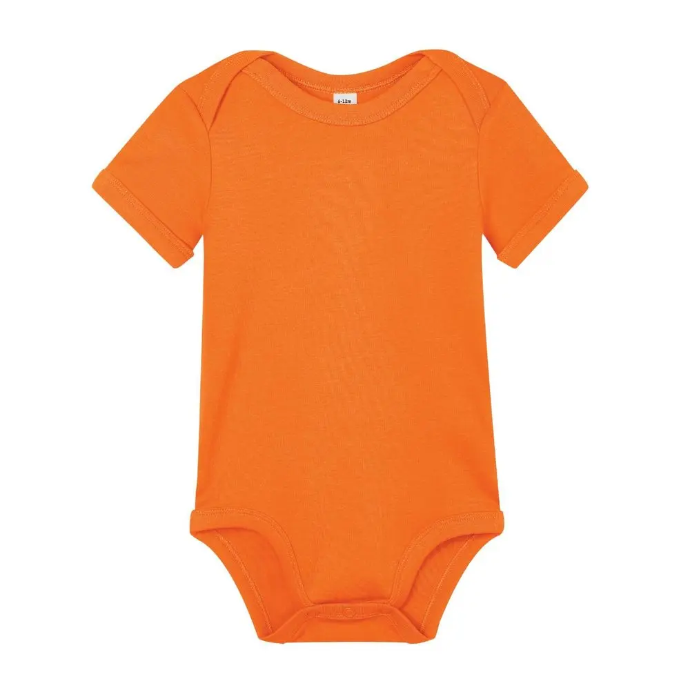 Babybugz Kojenecké body s krátkým rukávem - Oranžová | 3-6 měsíců