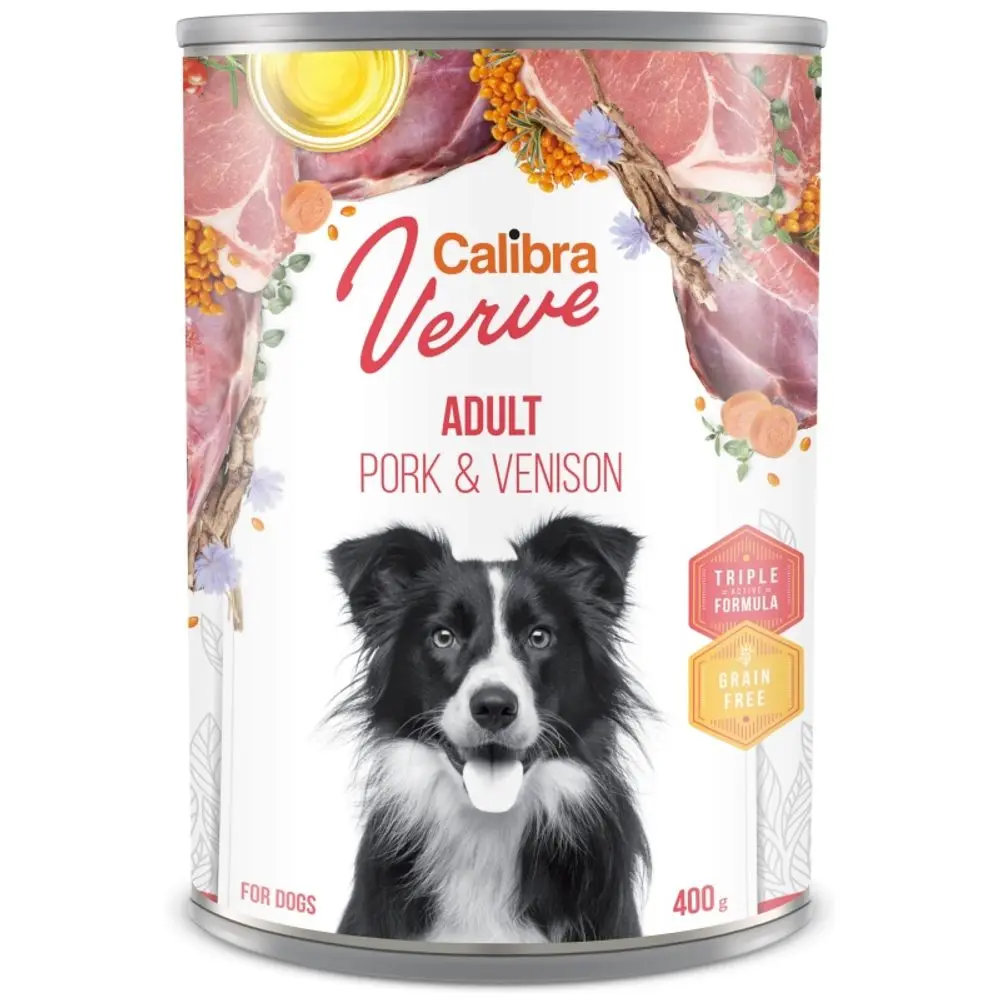 Calibra Dog Verve konzerva GF Adult Pork & Venison 400 g | P58046