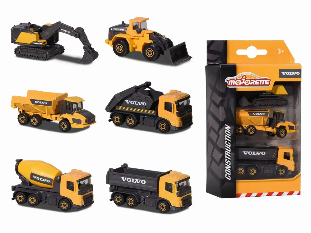 Majorette Volvo set 3 ks, 2 druhy
