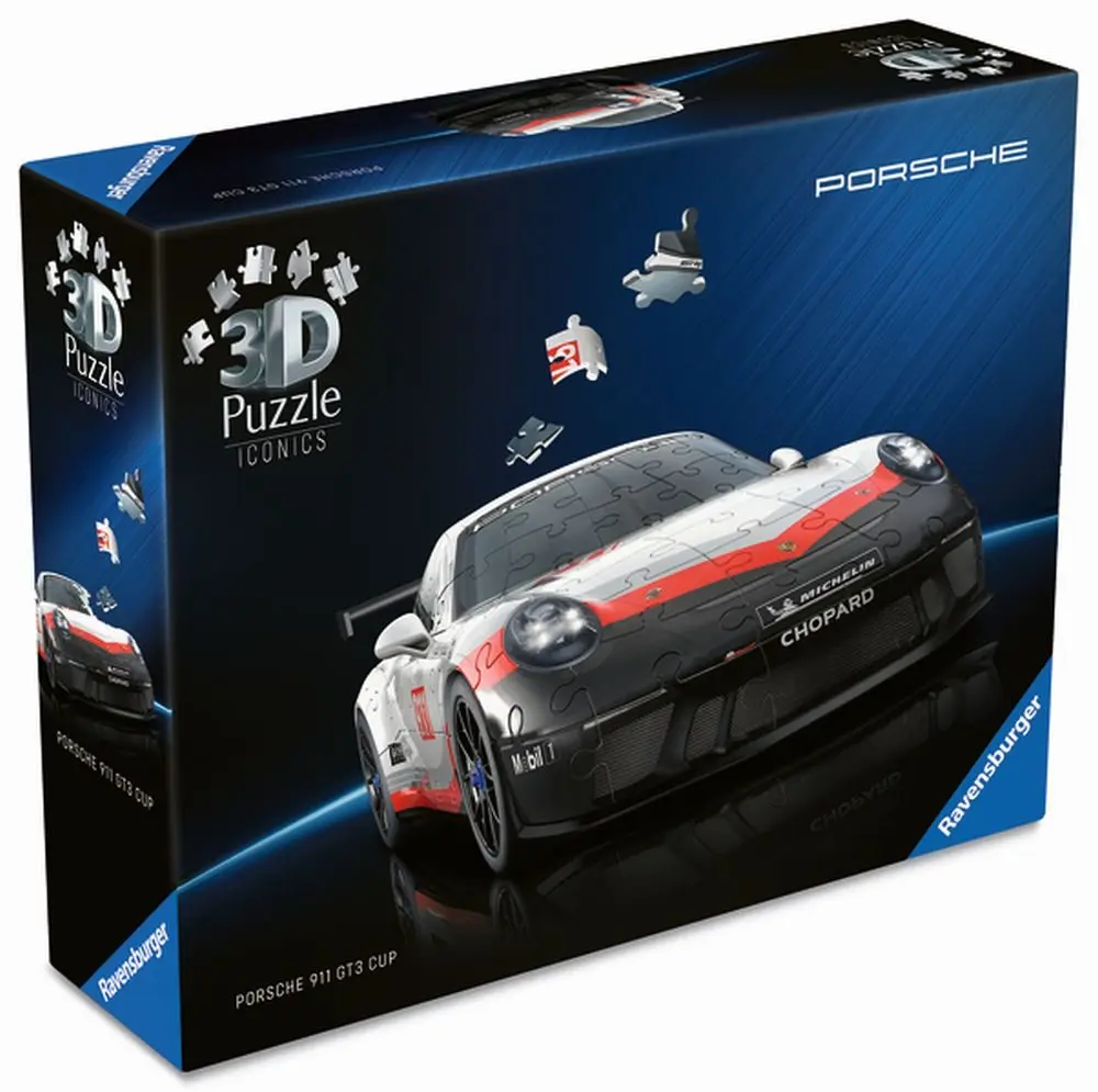 Ravensburger 3D Puzzle Iconics Porsche 911 GT3 Cup 154 ks