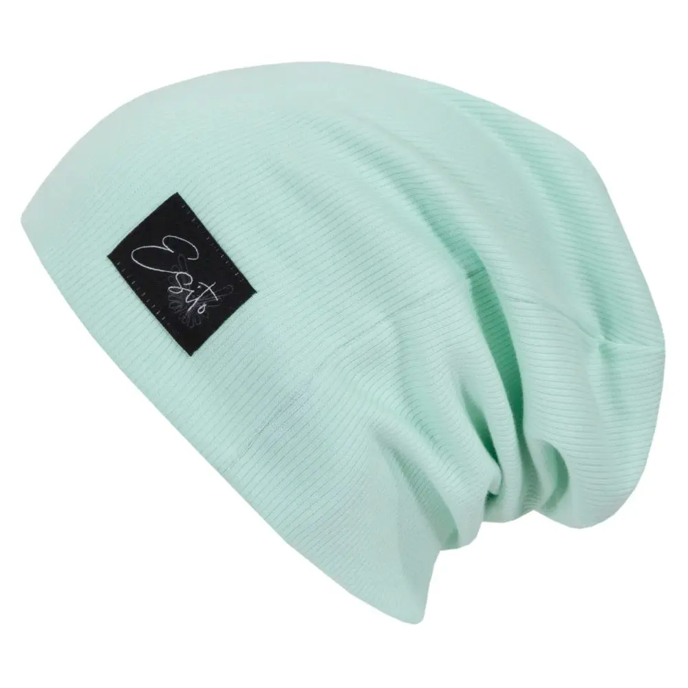 ESITO Žebrovaná čepice spadená Color Mint - mintová - 44 mintová