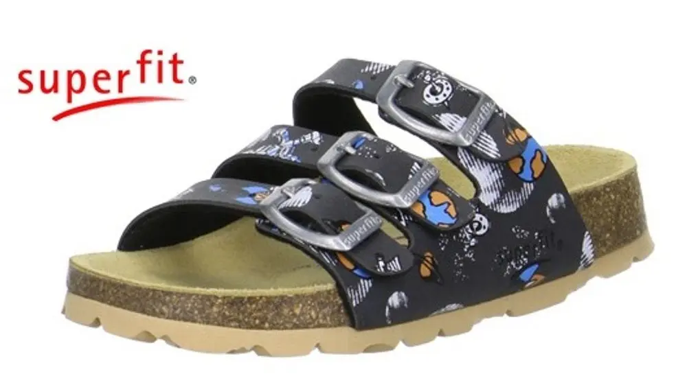 Domácí obuv Superfit 1-00113-07 Fussbettpantoff STONE MULTI -