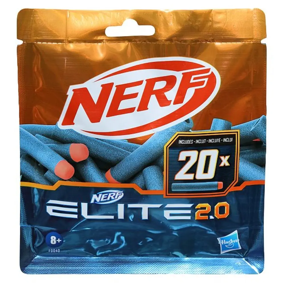 Nerf elite 2.0 20 ks náhradních šipek, hasbro f0040