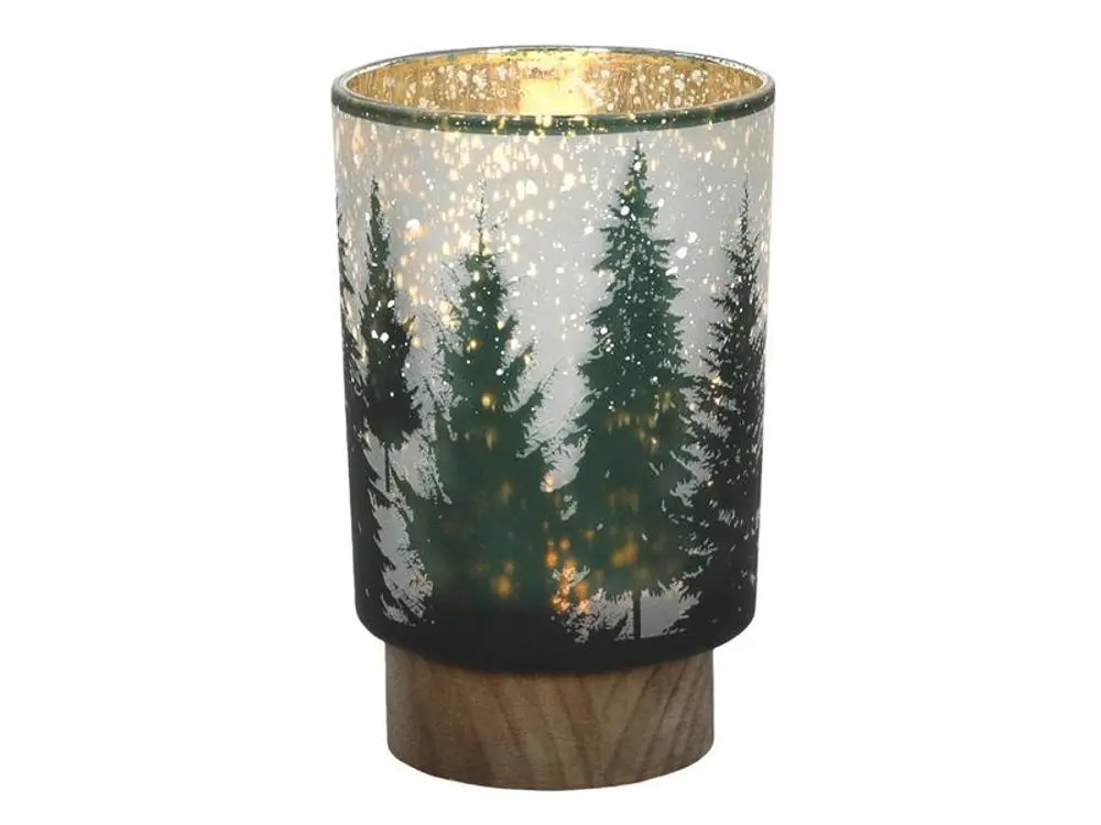 HIT Vánoční dekorační lampa LED 15cm stromek