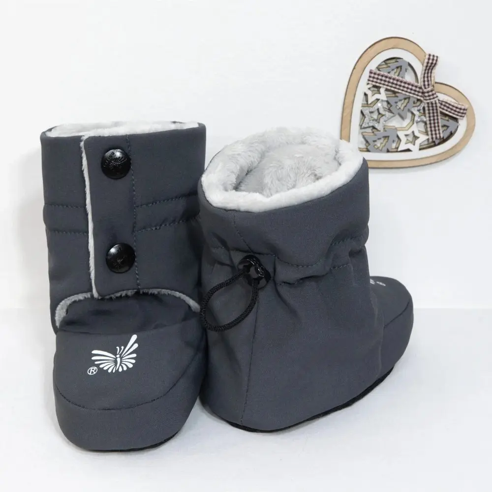 ESITO Softshellové capáčky Wintry Dark grey - šedá / stříbrná - 1 - délka stélky: 11 cm šedá / stříbrná