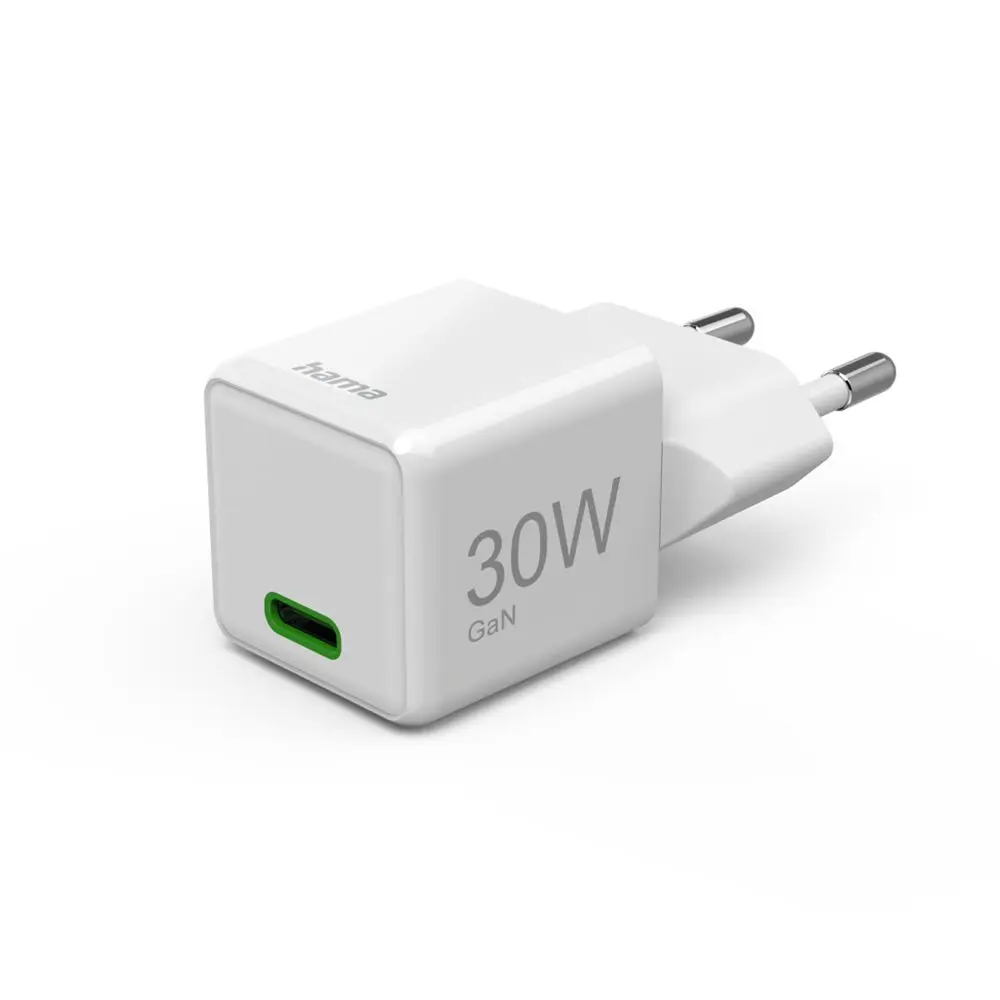 Hama rychlá USB nabíječka, USB-C PD/QC 30 W, super-mini