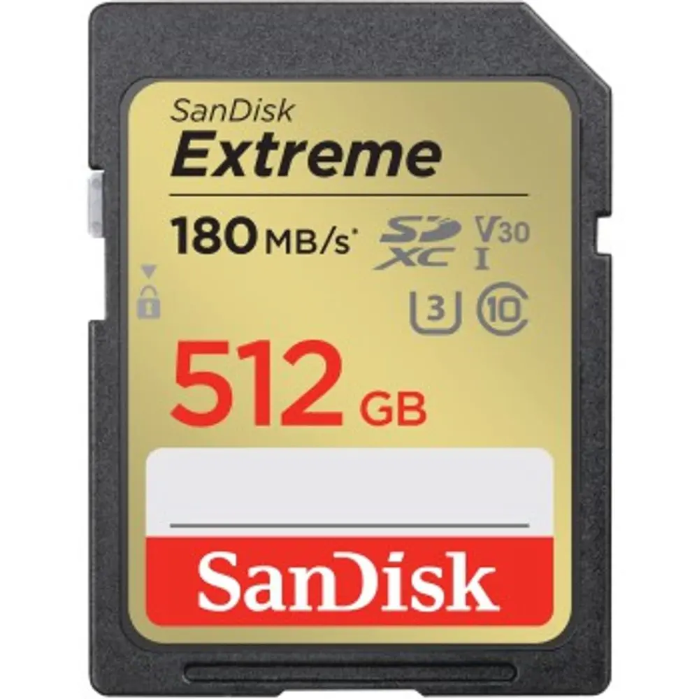 SANDISK SDXC 512GB EXTREME 180MB/s UHS-I