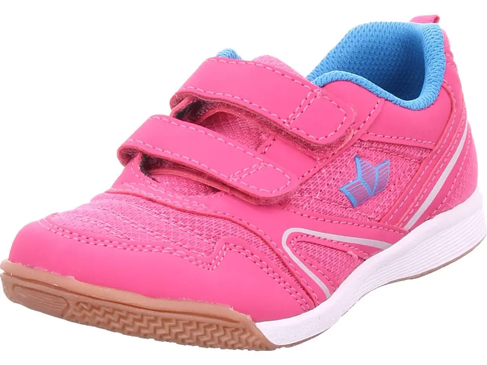 LICO Dětská sálová obuv Boulder - Pink/Turkis -