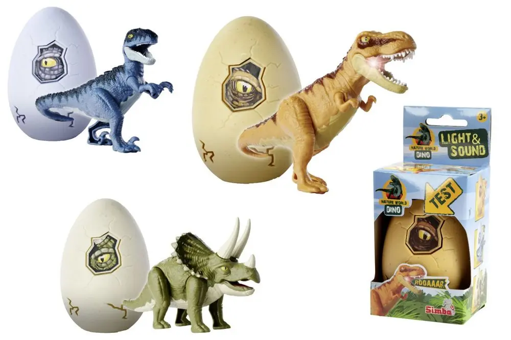 Simba Figurka dinosaura ve vajíčku, 3 druhy