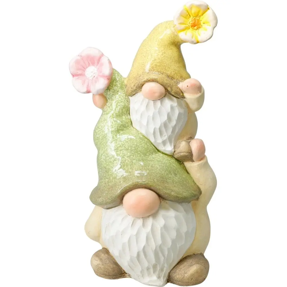 PROGARDEN Zahradní dekorace trpaslík s dítětem stojícím na rameni 20 x 16 x 39 cm KO-795250710stoj
