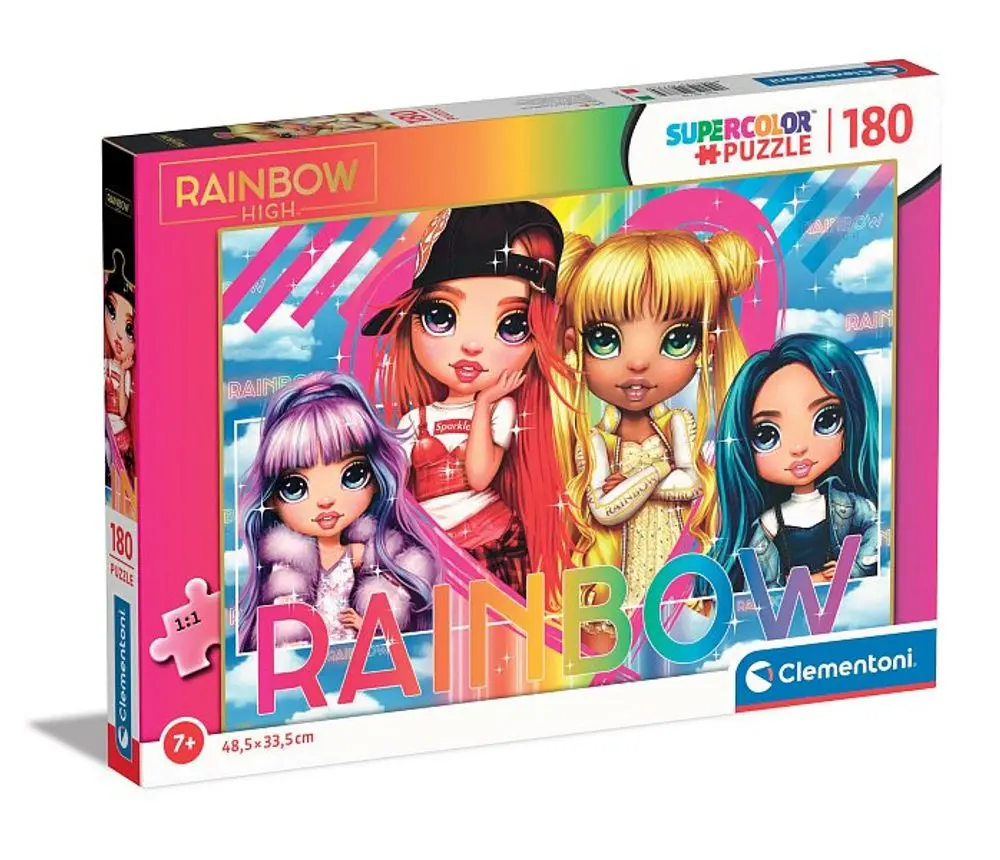 CLEMENTONI Puzzle 180 - Rainbow High 2