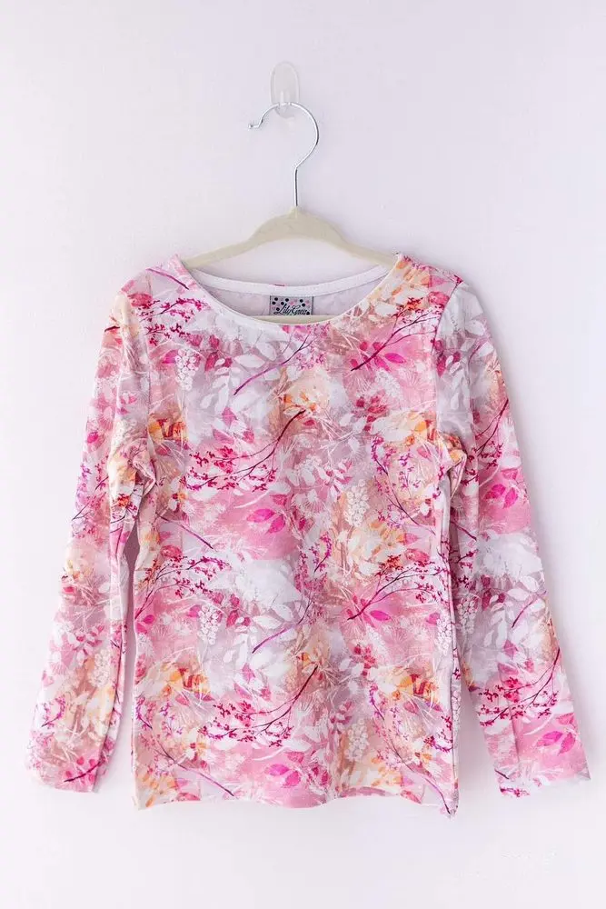 Lily Grey Dívčí blůzka Lily Grey - Pink Romantic long -