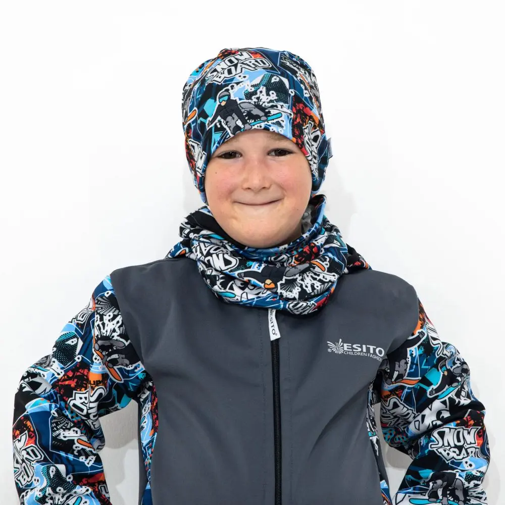 ESITO Nákrčník tunel Snowboard - šedá / universal - 48 šedá