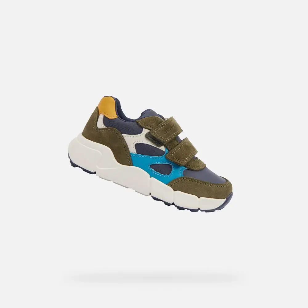 Khaki chlapecká obuv pro první krůčky Geox Flexyper Mini Boy - 25