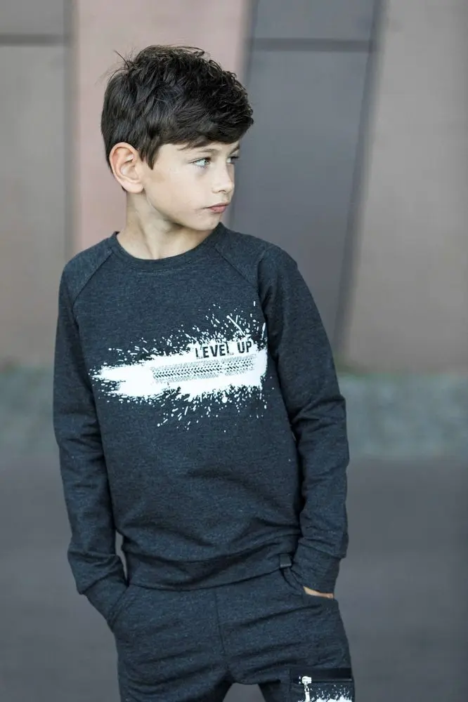 All for kids chlapecká mikina LEVEL UP bridle - 104/110