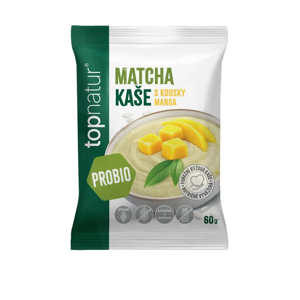 TOPNATUR Probio kaše Matcha s mangem, 60g