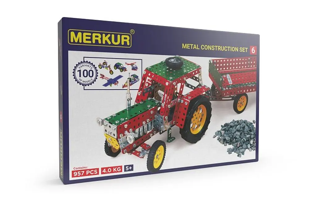 Stavebnice Merkur 6 100 modelů 957 ks