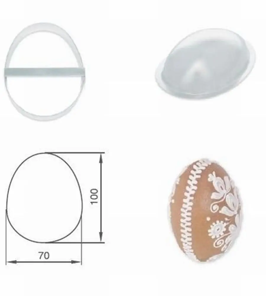 Vyklápěcí perníková kraslice 3D velká