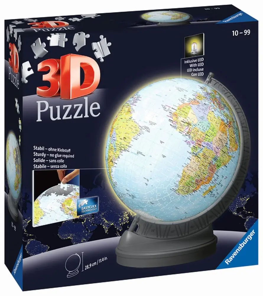Ravensburger 11549 puzzle-ball svítící globus 540 dílků