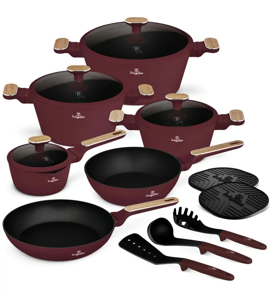 BERLINGERHAUS Sada nádobí s titanovým povrchem 15 ks Leonardo Nordic Collection BH-8306