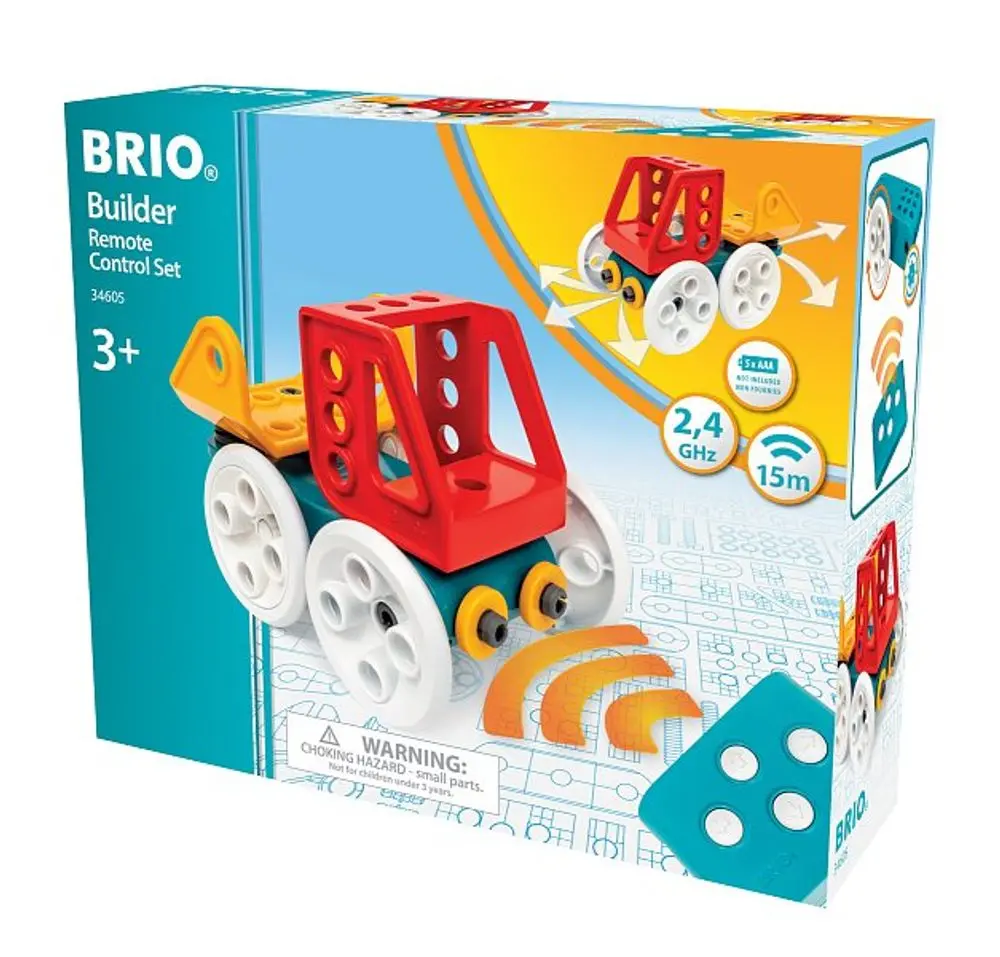 Stavebnice montážní - Builder, Sada s dálkovým ovládáním 27 dílů (Brio)