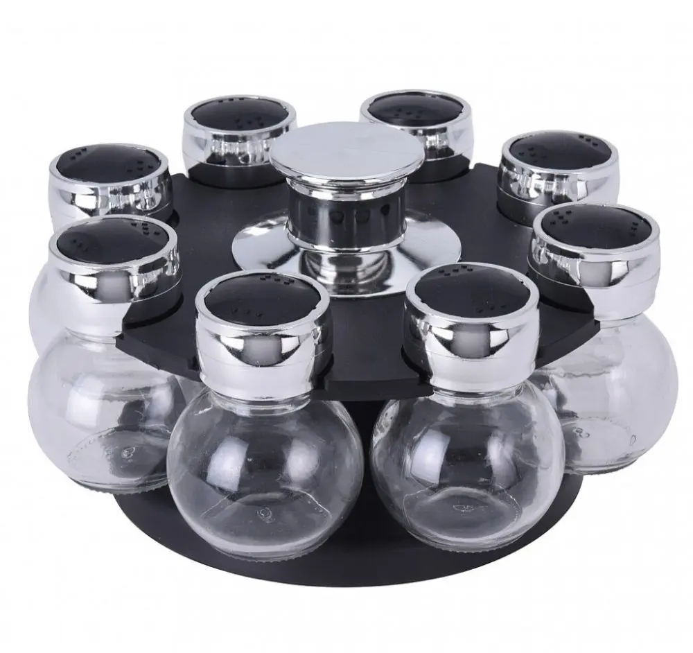 EXCELLENT HOUSEWARE Kořenky v otočném stojanu sada 9 ks KO-170488850
