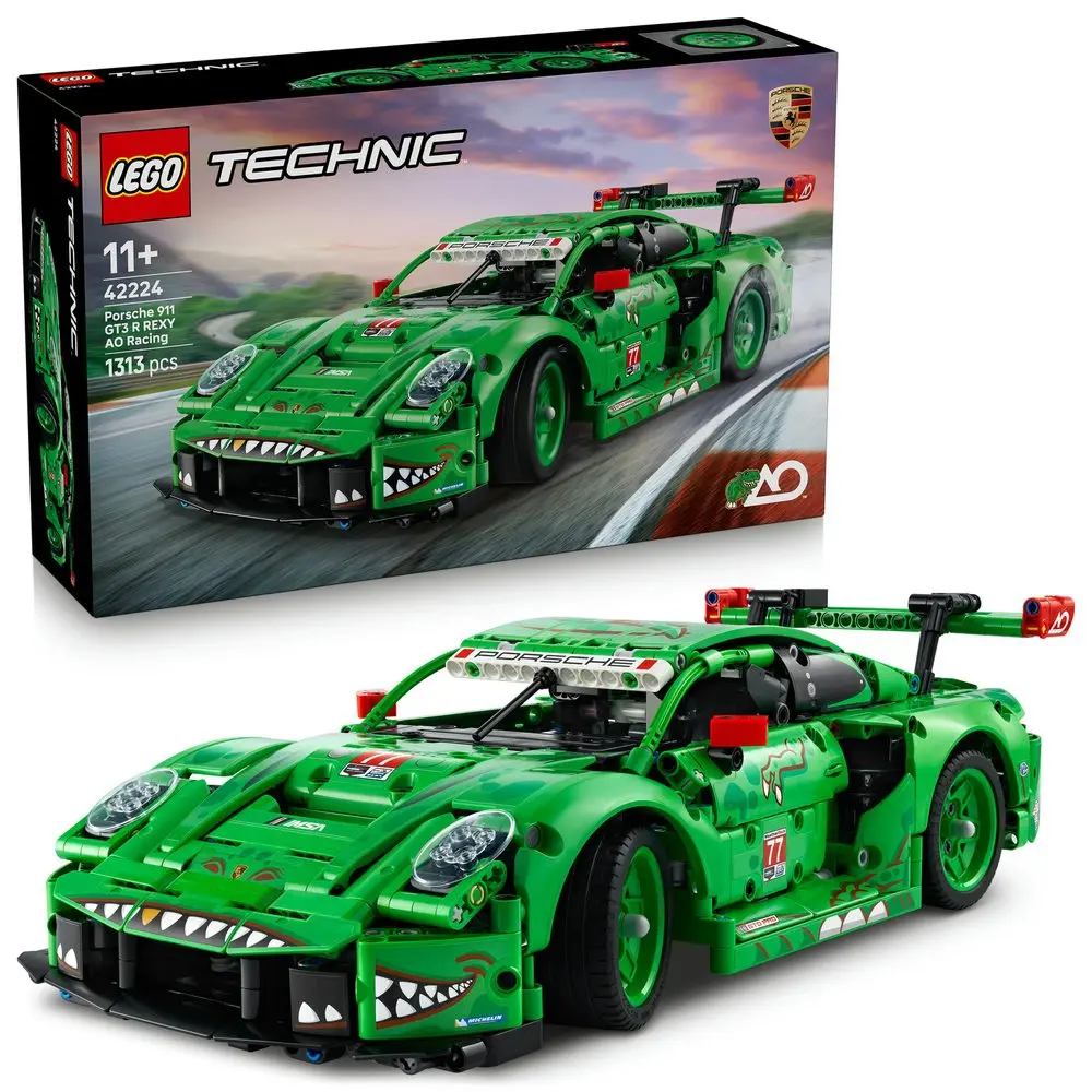 Lego® technic 42224 auto porsche 911 gt3 r rexy ao racing