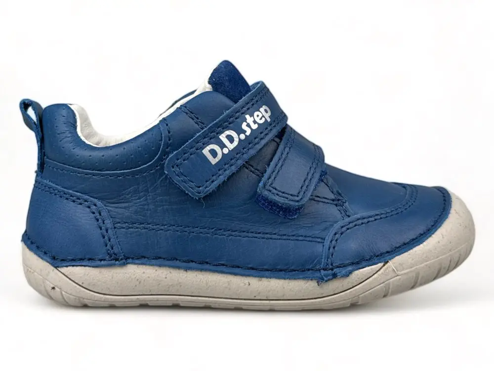 DDstep barefoot kožené celoroční boty - Modré -